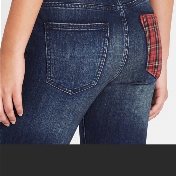 Current Elliot Stiletto Plaid Pocket jeans 28 - Picture 2 of 8